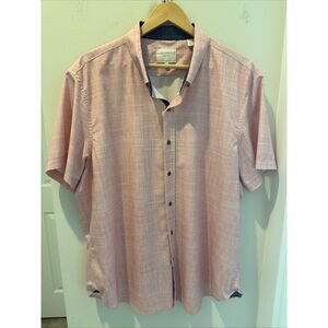 Con.Struct Slim Fit 4 Way Stretch Button Down Shirt Pink XXL